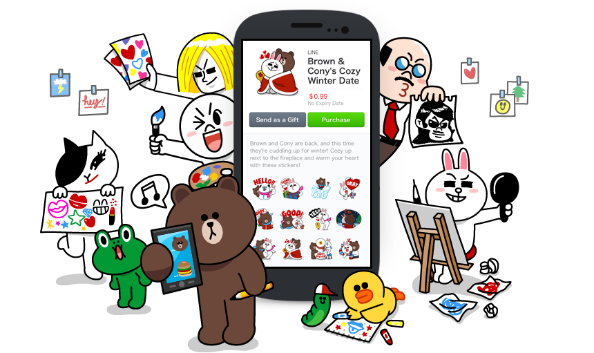 Line Creators Market今日起接受注册，允许用户出售自己的原创贴纸