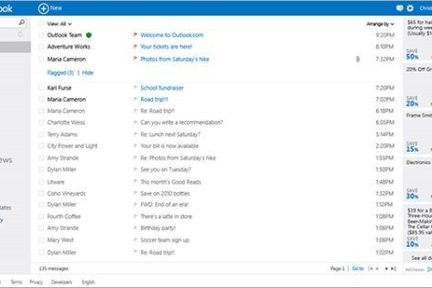 Outlook.com活跃用户超4亿，Hotmail到Outlook.com的升级完成