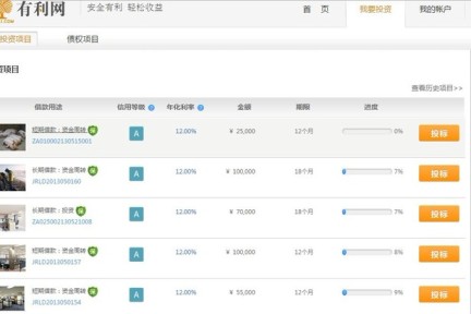 在线P2P类理财产品的市场有多大？美林前员工归国创立有利网，上线首月交易额破千万
