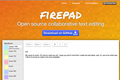 实时数据后端Firebase推出开源Firepad编辑器，可多人协作写文档写代码，and Here is: KrPad.CC