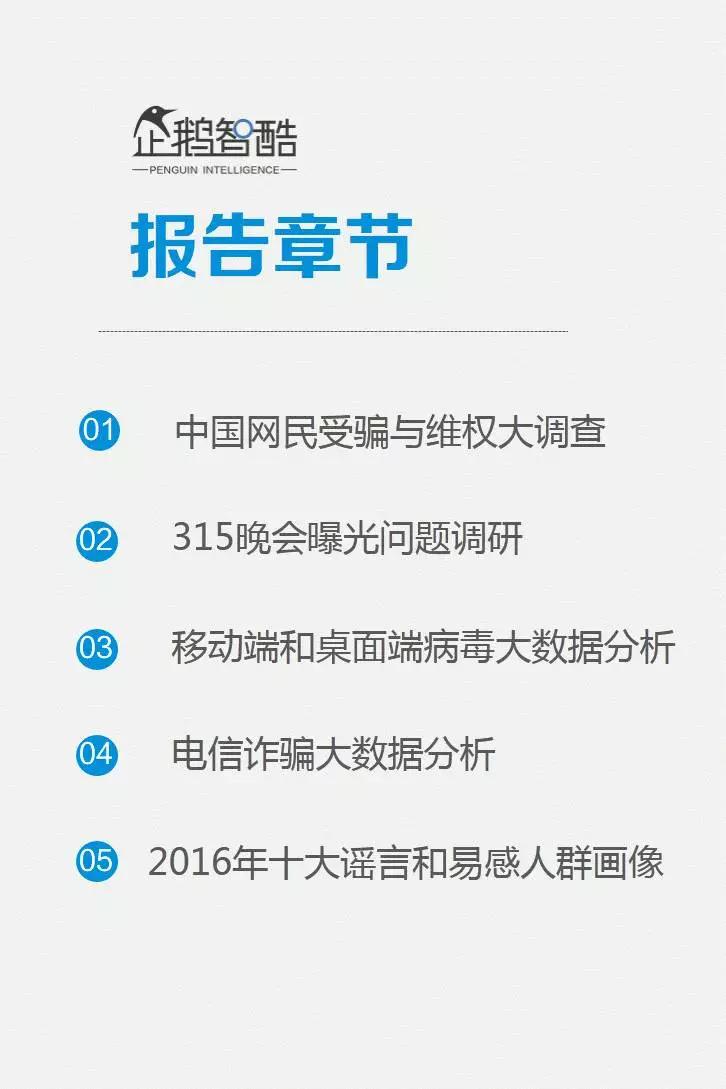 企鹅智酷连续三年发布：中国网民受骗及维权数据报告