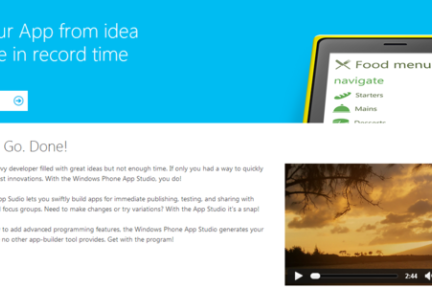 微软发布Windows Phone App Studio，不会代码的用户也能自己创建app