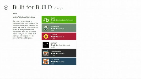 Microsoft will also offer special promotional sections. Here's one for this week's Build conference