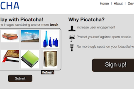 伯克利大学学生开发图片验证码Picatcha终结文字验证码CAPTCHA