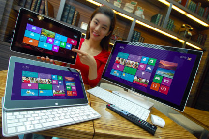 微软WP8设备和Win 8销量看涨，但触屏电脑销量增长缓慢