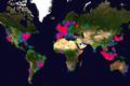 一张创业公司绘制的Twitter世界殖民地图