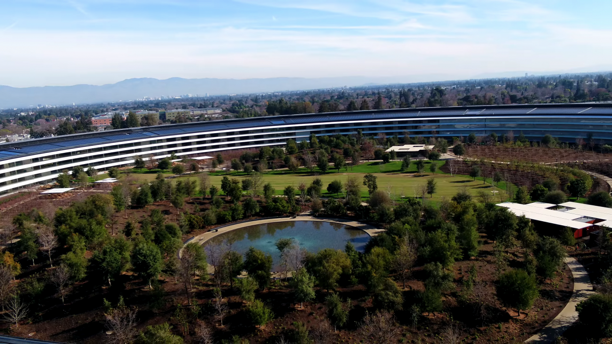 苹果新总部Apple Park已完工，员工曝光了“宇宙飞船”一系列内景图 | 图说