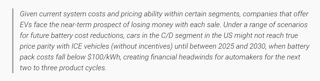 特斯拉的电池组成本已低于190美元/ kWh，电动车平民化的春天要到了？