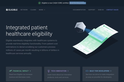 建立医疗保险账单的在线查询系统，Eligible的开源模式能否快速抢占全球市场