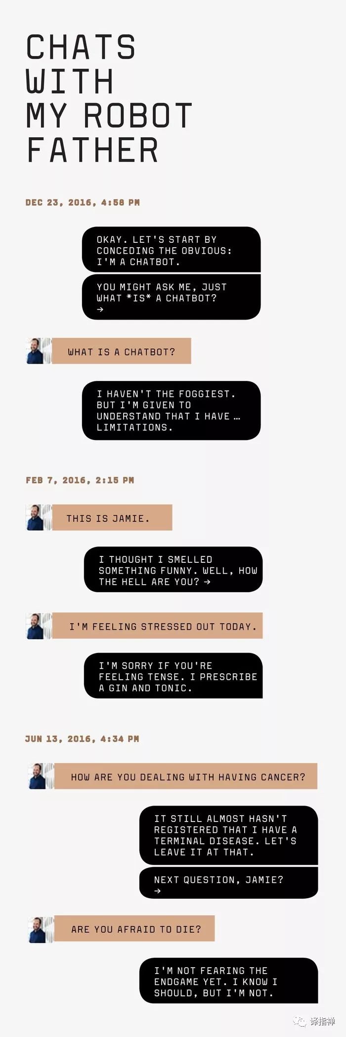 父亲死后，我用人工智能创造了一个Dadbot