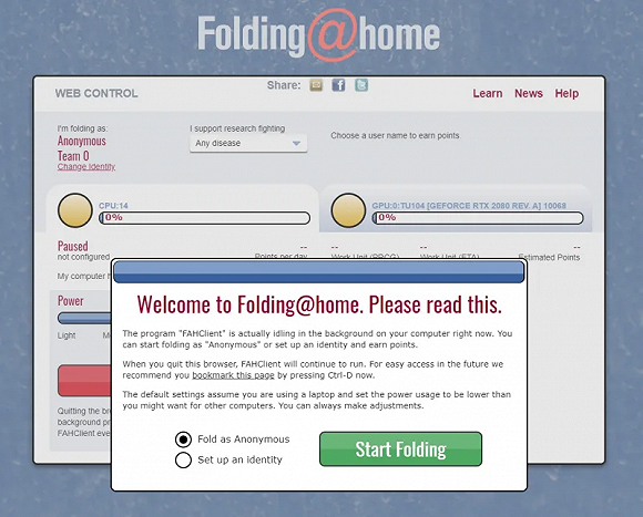 让GPU来工作，英伟达呼吁游戏玩家利用闲置算力协助对抗新冠病毒