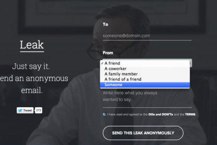 Leak，  搭着匿名之风回归的匿名邮件应用