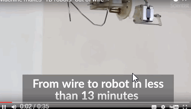 13分钟打印一个简易机器人，用完了还能回收 | 早期实验室
