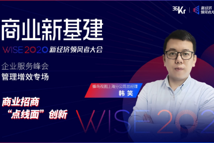 蜂鸟视图上海分公司总经理韩笑：商业管理“点线面”创新｜WISE2020新经济领风者大会