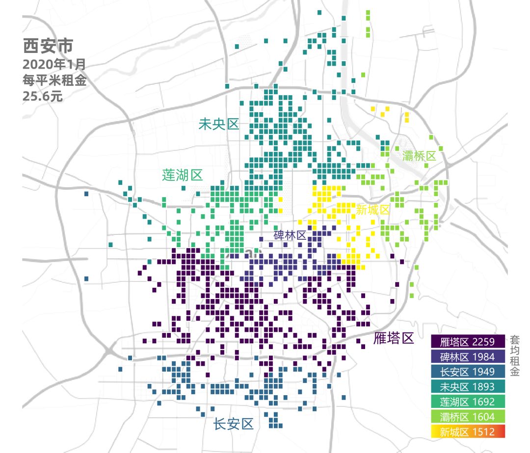 贝壳找房最新房租地图出炉，18城210个城区租金都在这儿了