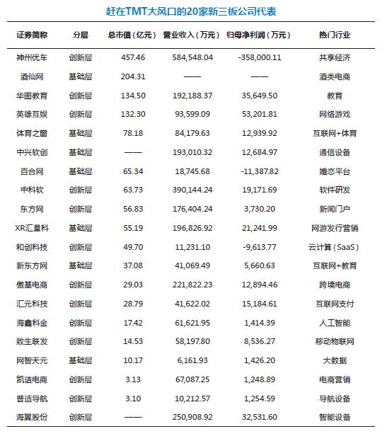 TMT大风口：谁是新三板未来的谷歌?