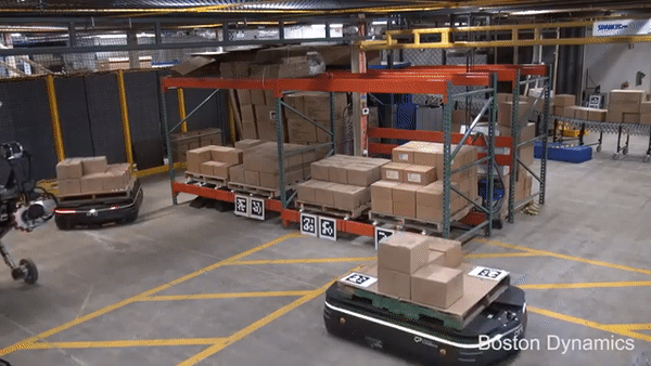 波士顿动力双轮机器人Handle即将出道，与物流机器人OTTO搭档运货