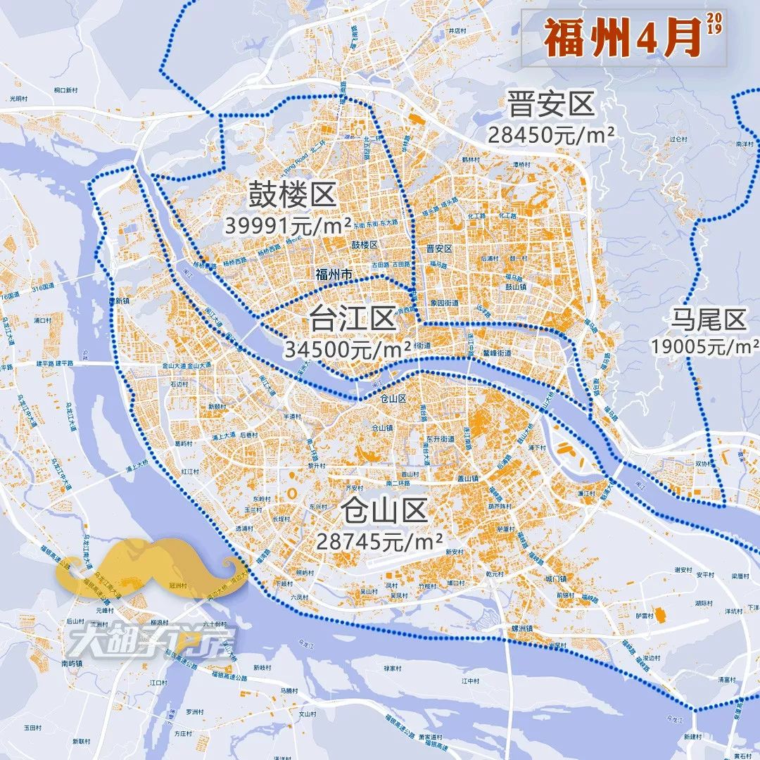 2019年4月热点城市【房价地图】