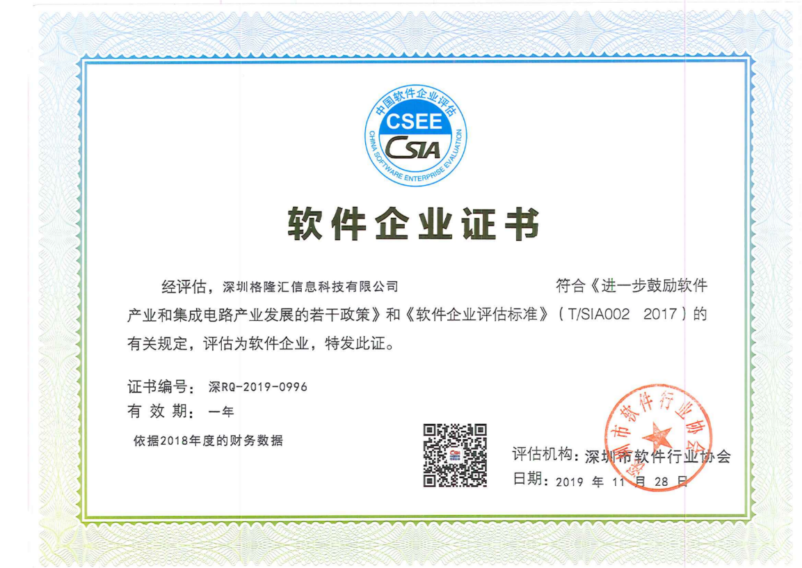 格隆汇通过双软企业认证、国家知识产权管理体系贯标认证
