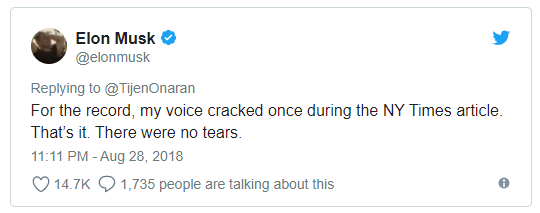 马斯克还是管不住手，推文再次引发投资者担忧