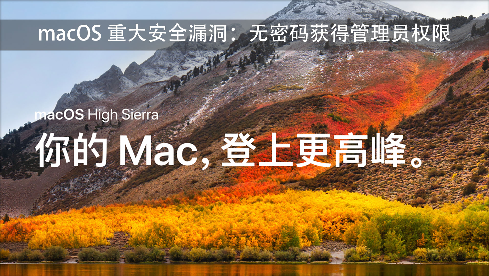 macOS 重大安全漏洞：无密码获得管理员权限（附临时解决方案）