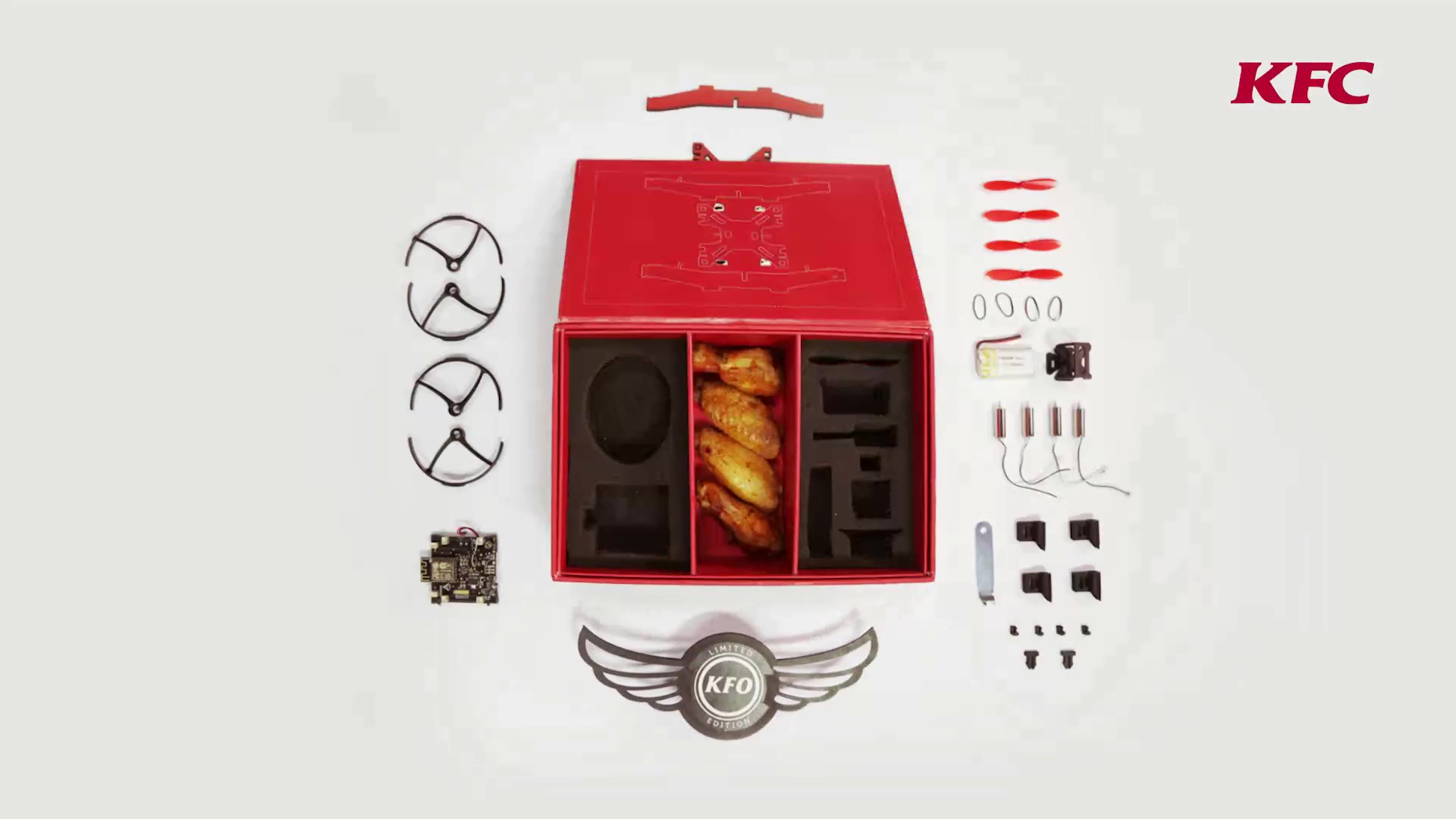 肯德基简直是快餐界的“戏精”，这一次要把鸡翅盒变成无人机