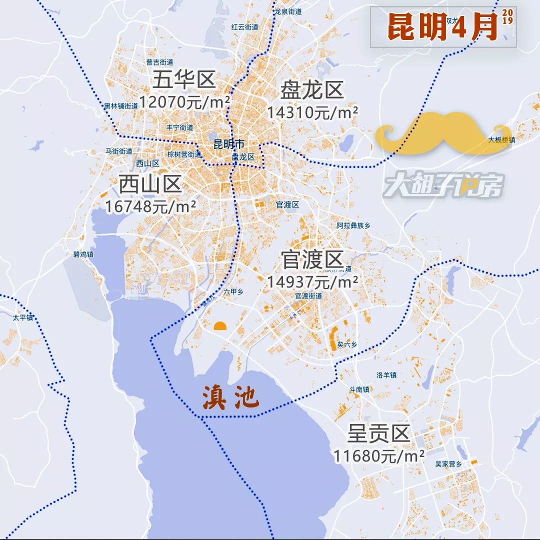 2019年4月热点城市【房价地图】