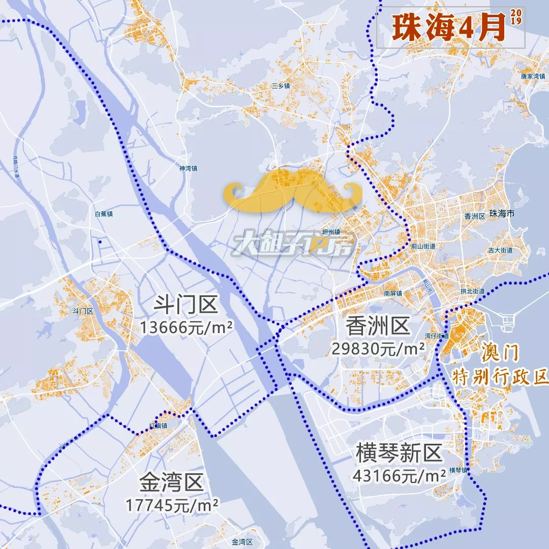 2019年4月热点城市【房价地图】