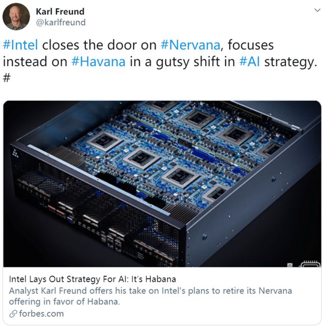 3.5亿收购打水漂？Nervana被砍，英特尔专注Habana
