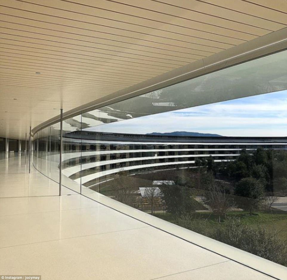苹果新总部Apple Park已完工，员工曝光了“宇宙飞船”一系列内景图 | 图说