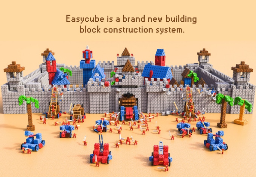 自由拼装的电动玩具「EasyCube」，会搭上编程教育的顺风车么？