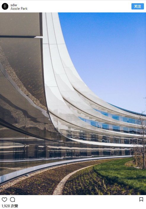 苹果新总部Apple Park已完工，员工曝光了“宇宙飞船”一系列内景图 | 图说