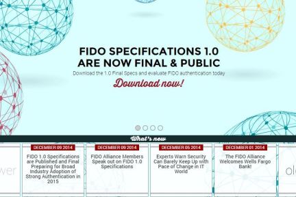 人人都想杀死密码，Fido联盟正式公布免密码认证标准Fido 1.0