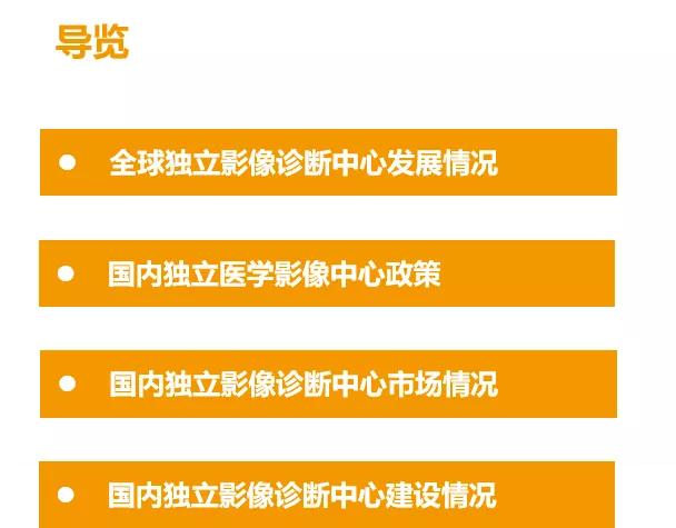 创投观察 | 独立医学影像中心风起云涌