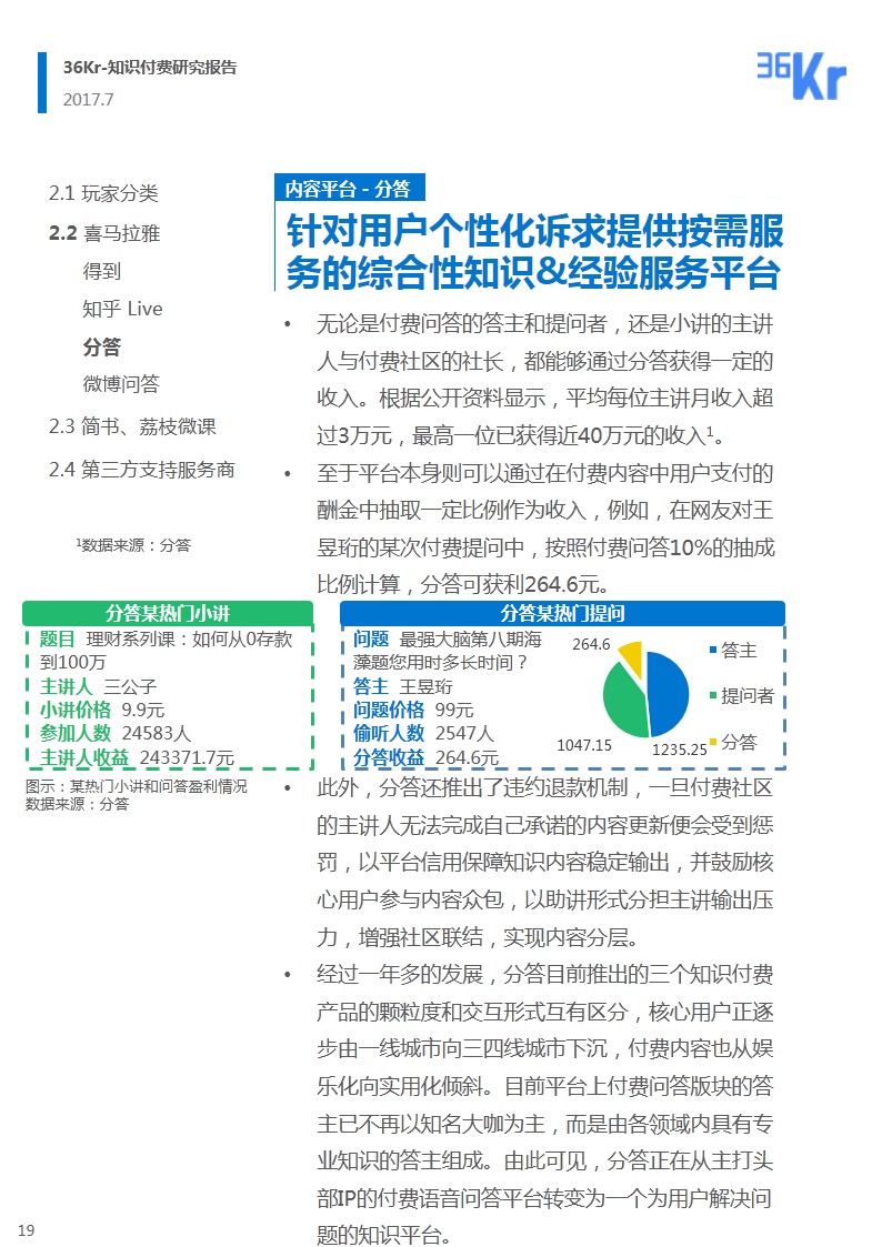 知识付费领域研究报告