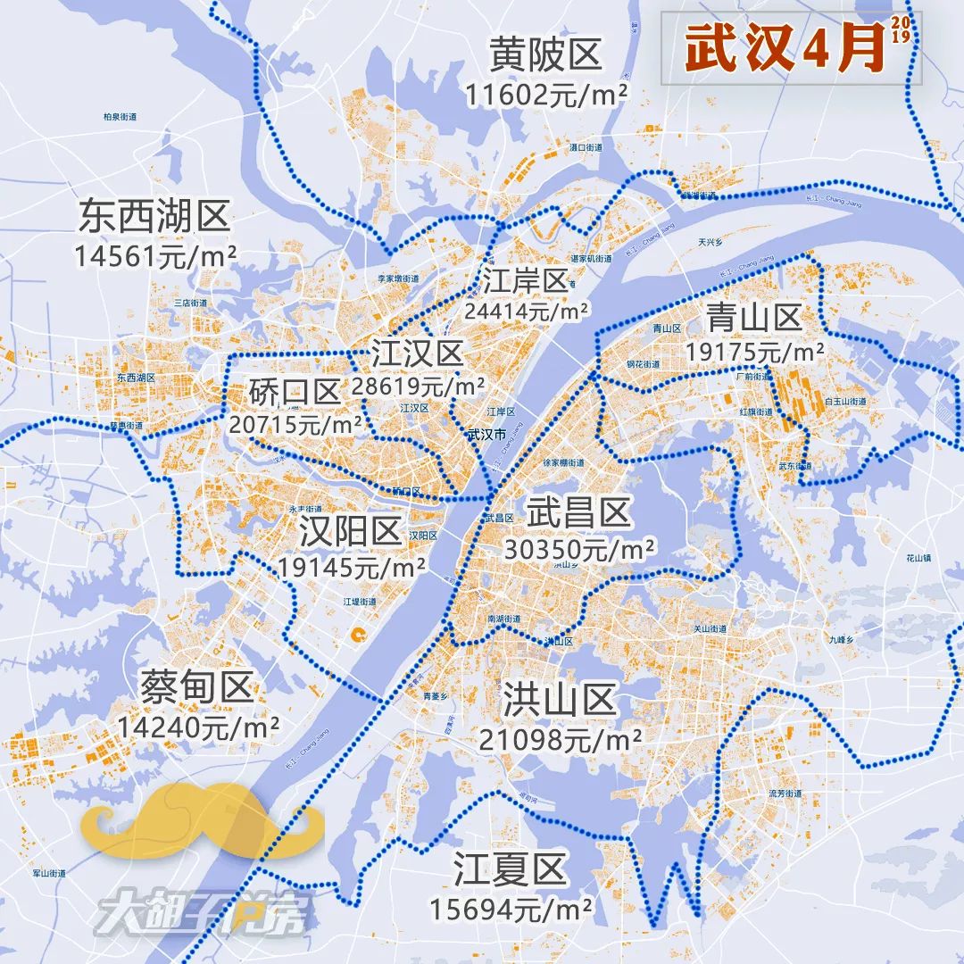 2019年4月热点城市【房价地图】