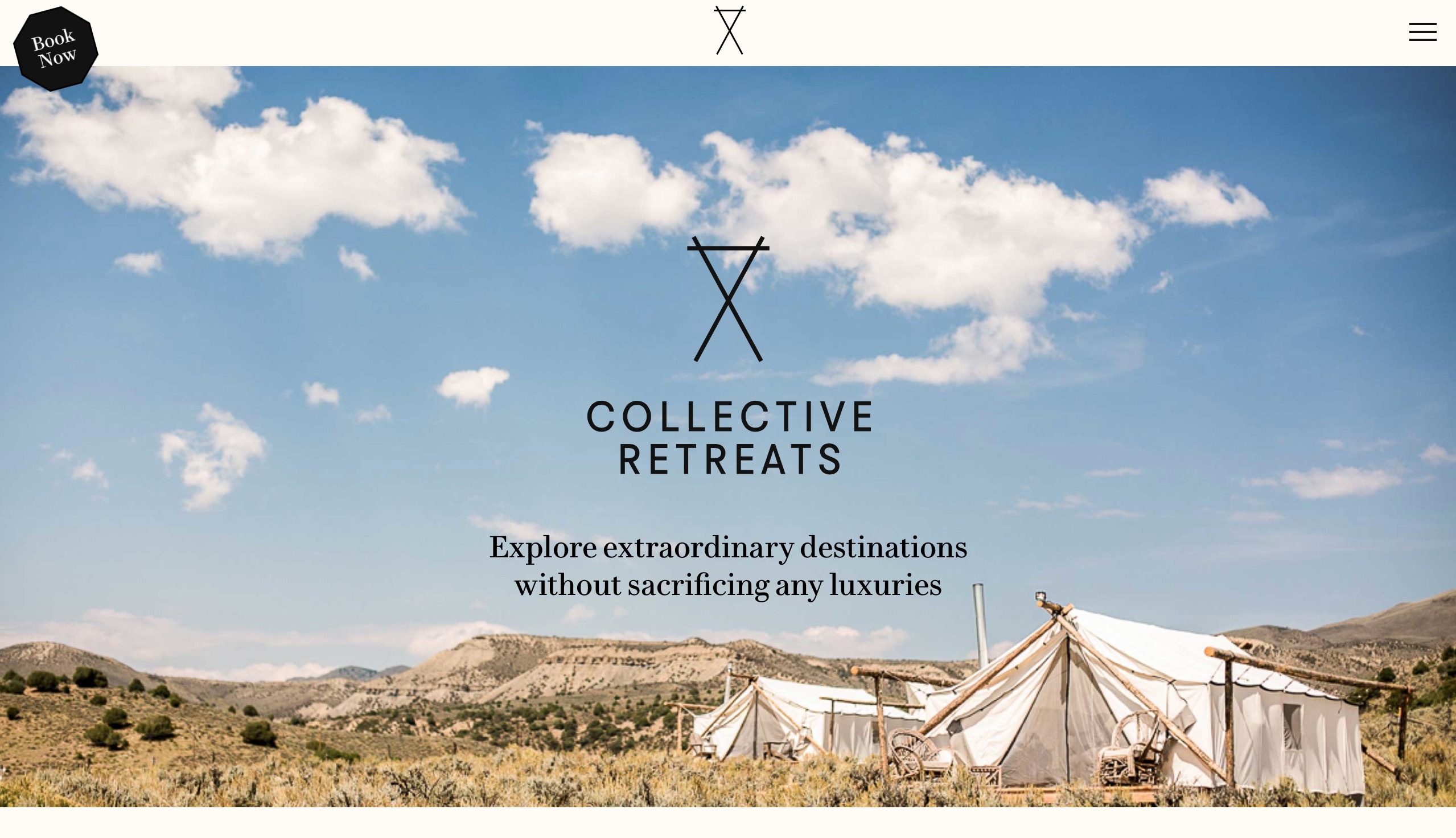 掀开帐篷就是风景，Collective Retreats 用帐篷和野营改造传统旅行定制