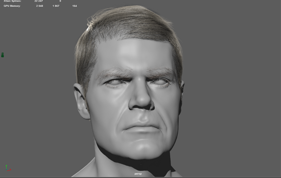 一片插片代表一层头发,然后用贴图控制alpha通道来控制每根头发的形状