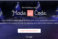 Google的圣诞礼物已到！Made with Code带你点亮白宫前的圣诞树
