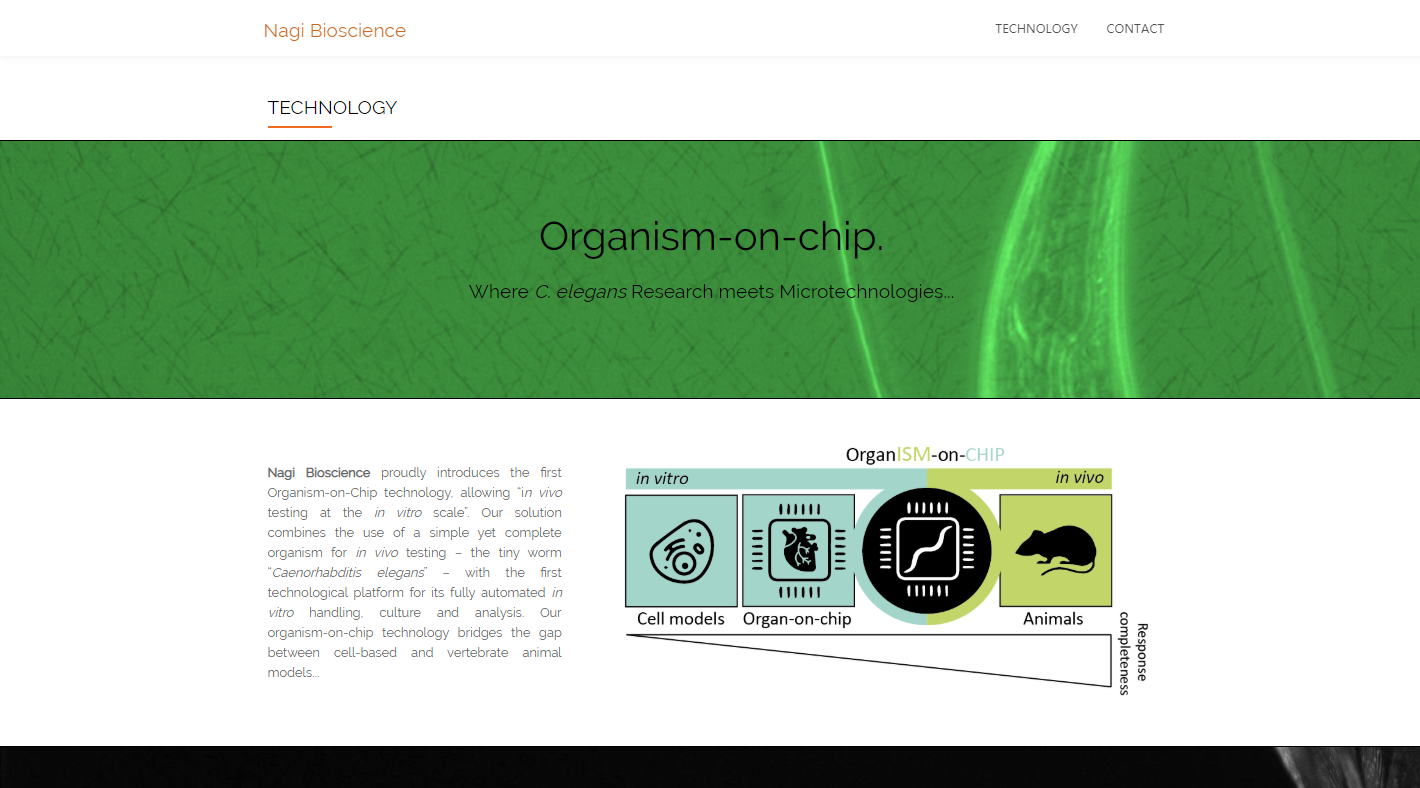 「Nagi Bioscience」利用“Organism-on-Chip”技术，开发新型蠕虫替代实验小鼠