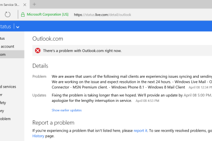 微软邮件服务系统出现大规模收发错误，预计于 24 小时内修复