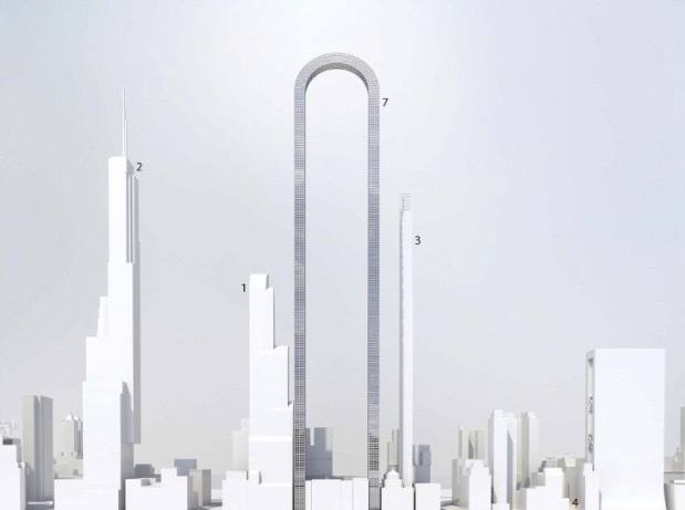 世界上最长的高楼能“弯”得像半截别针 | 图说