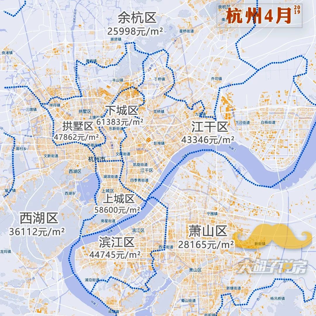 2019年4月热点城市【房价地图】