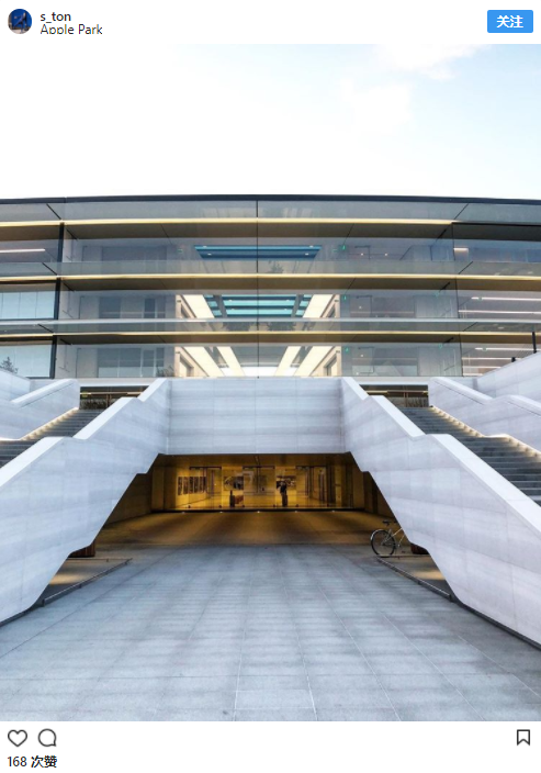 苹果新总部Apple Park已完工，员工曝光了“宇宙飞船”一系列内景图 | 图说