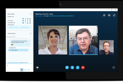 微软发布针对小型企业的精简版视频会议工具Skype Meetings，旨在与Hangout展开竞争
