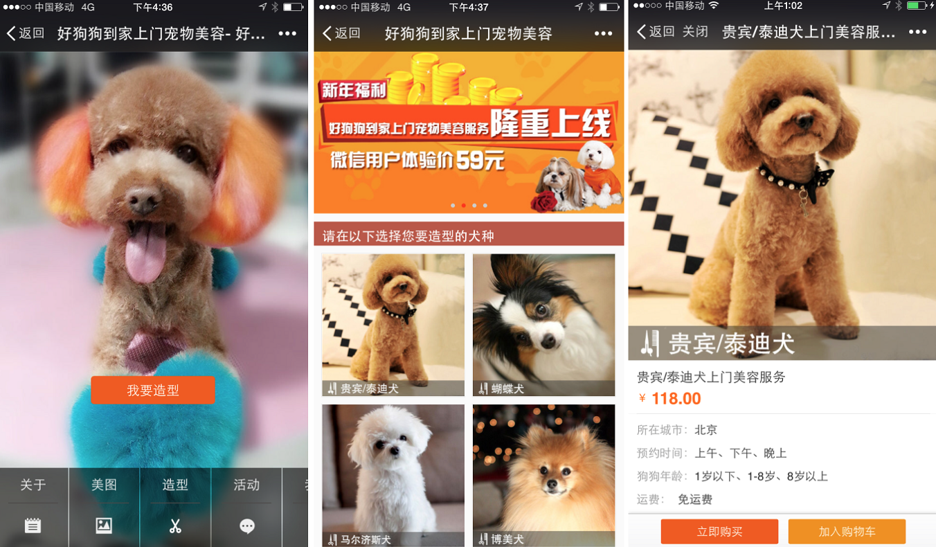 提供上门宠物美容服务，“好狗狗到家”要做宠物行业的河狸家