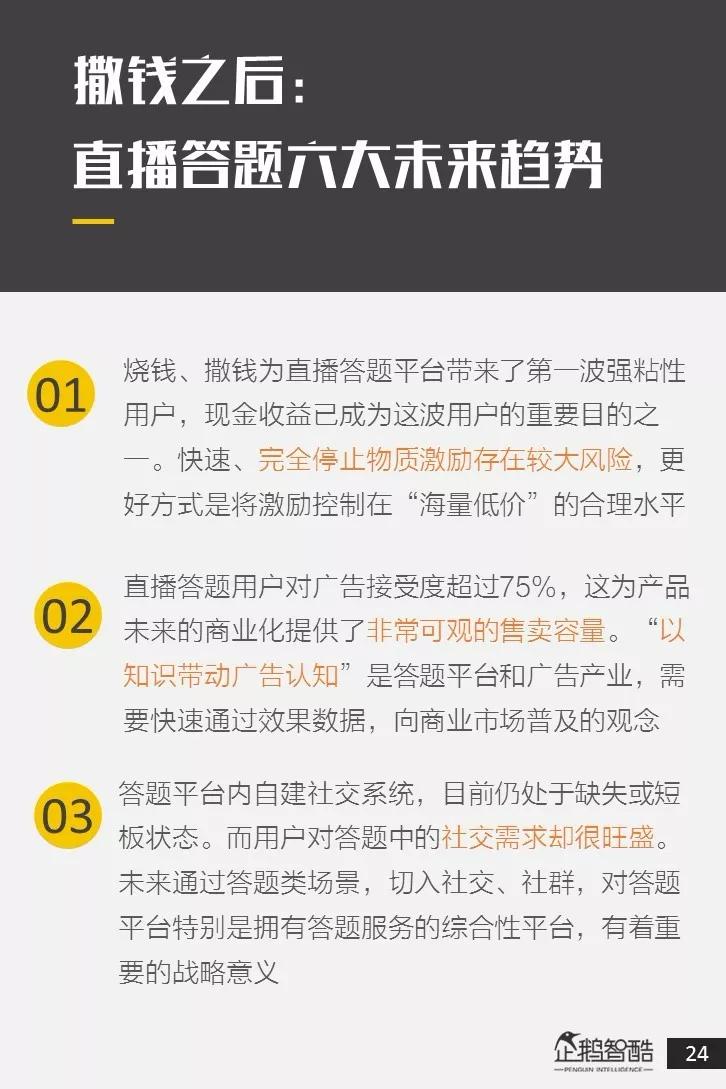 全国直播答题用户调研报告：近八成用户接受广告，其中二线女性用户更爱答题