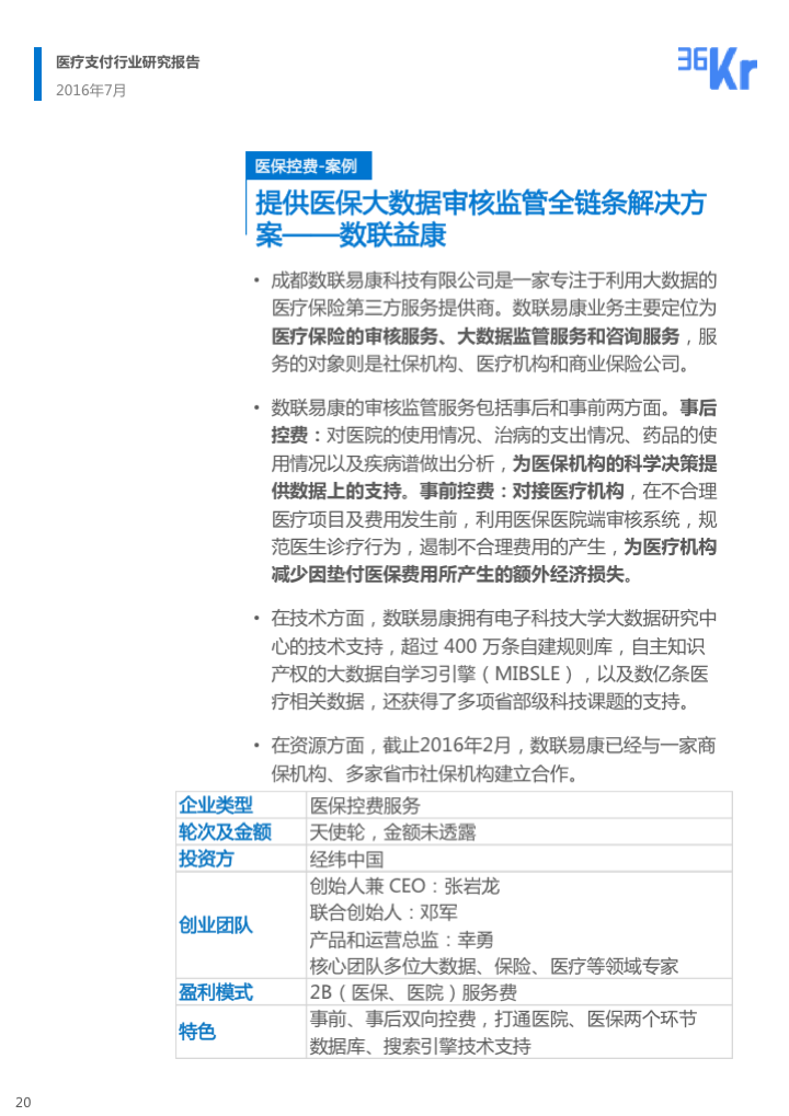 【行研】民生金融，行业血脉——医疗支付行业研究报告