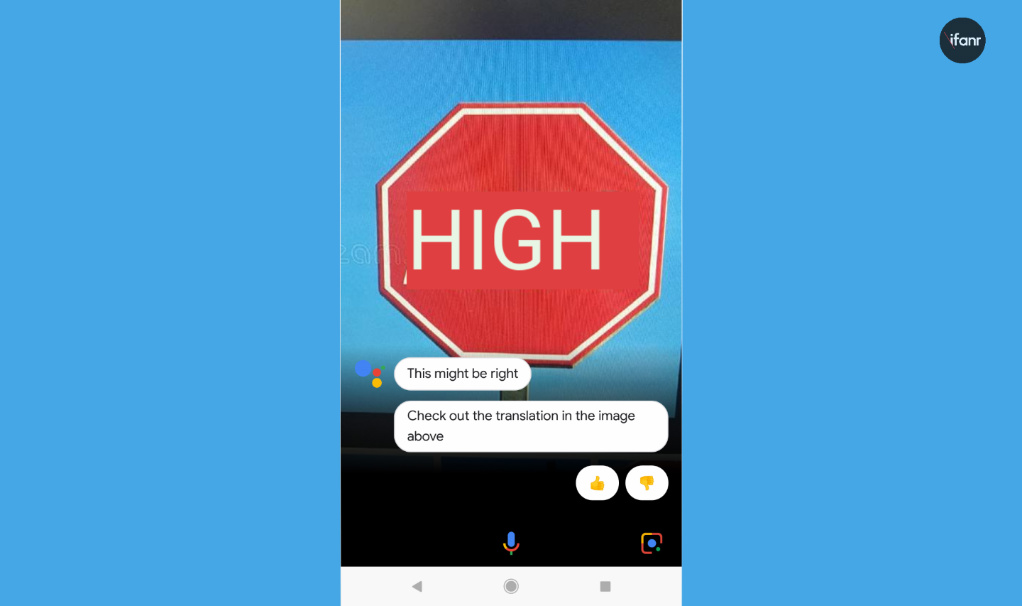 我用 Google Lens 看了一眼去未来的路，似乎还是有点远