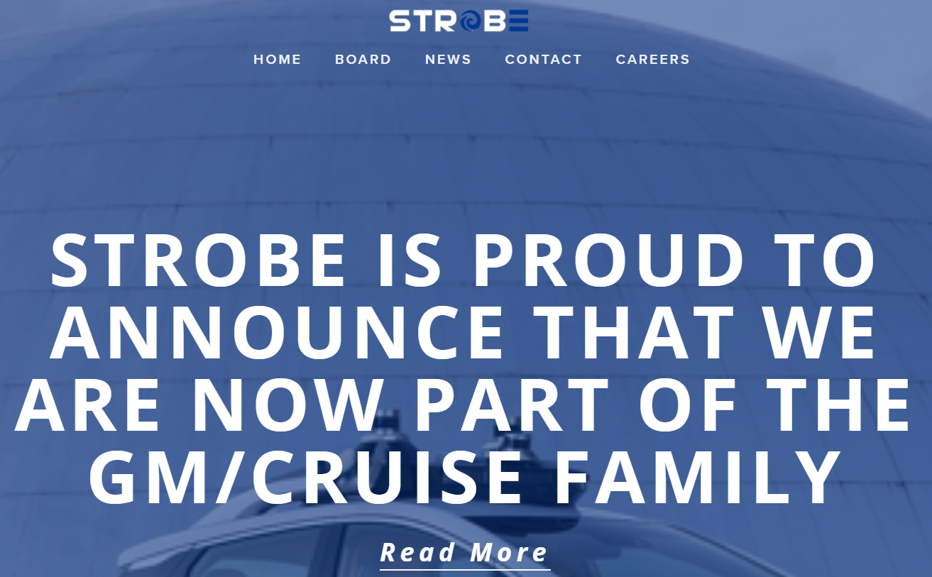 从收购激光雷达制造商Strobe，看通用Cruise在自动驾驶领域的野心